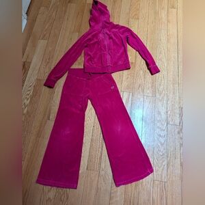 GAP Kids Fuchsia Velour Tracksuit